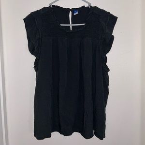 Black Peasant Top